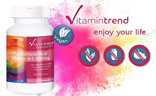 Vitamina B5 – Ácido pantoténico – Tratamiento para 6 meses