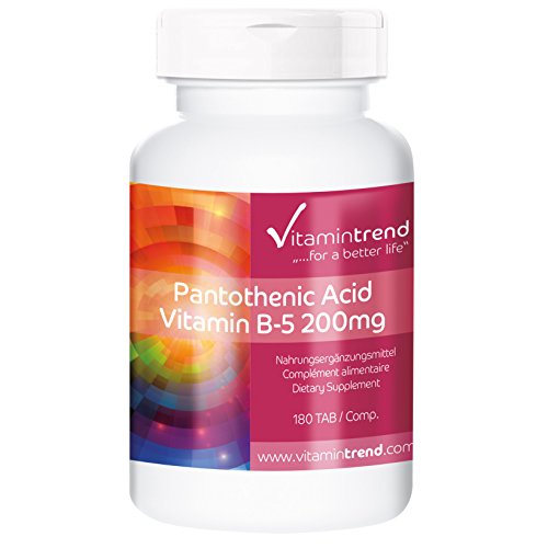 Vitamina B5 – Ácido pantoténico – Tratamiento para 6 meses
