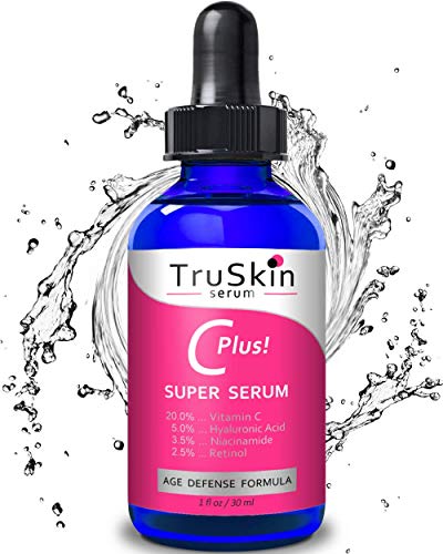 Vitamina C-PLUS Super Suero, anti envejecimiento Anti-Arrugas suero facial con Niacinamide, Retinol, Hialurónico Ácido, y Ácido Salicílico