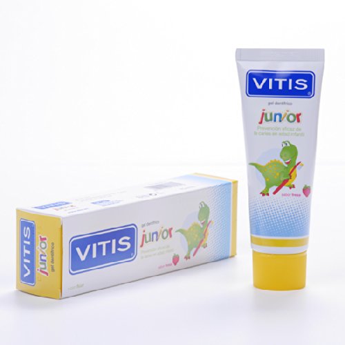 VITIS Gel DENTIFRICO Junior 75, Negro, Estándar