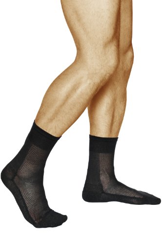 vitsocks Calcetines PLATA-Algodón Anti-Olor Hombre (3 PARES) Antibacterianos Respirables, negro, 47-50