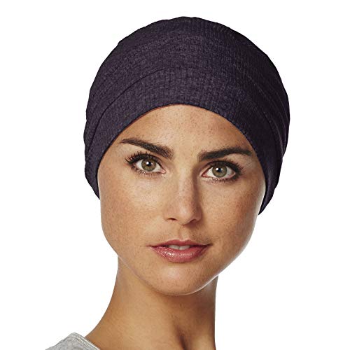 Viva Headwear Gorro básico de Calidad para quimioterapia 100% algodón (Vitale/púrpura Oscuro)