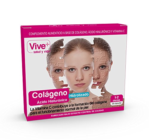 Vive+ Colágeno y Acido Hialurónico - 30 Cápsulas