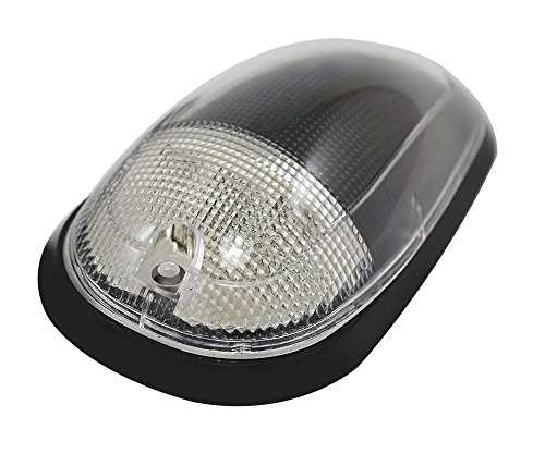 VMS Racing Cab Roof Lights Markers 5 Piece pc Covers with Base Kit in Clear CRL 264146CL (with Built-in LED Amber Bulbs) Compatible with Dodge Ram 2500 3500 Dually 2003-2014