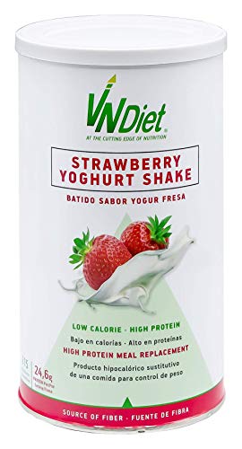 VNDiet - Batido Sustitutivo de Comida para Dieta | Batido para Adelgazar con Proteínas, Reemplazo Comida, Muy Saciante, Bebida Dietética para Adelgazar Rápido, 490gr, Sabor Fresa