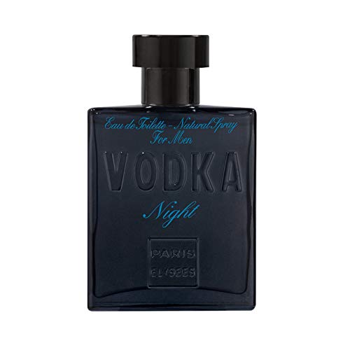 VODKA Night Perfume para hombre Eau de toilette pour homme Paris Elysees 100 ml Aromático - Amaderado
