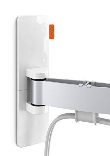 Vogel's Wall 3245W Blanco, Soporte de Pared para TV 32 - 55 Pulgadas, Inclinable y Giratorio 180º, Máx 20 kg y con Sistema Vesa Máx. 400X400