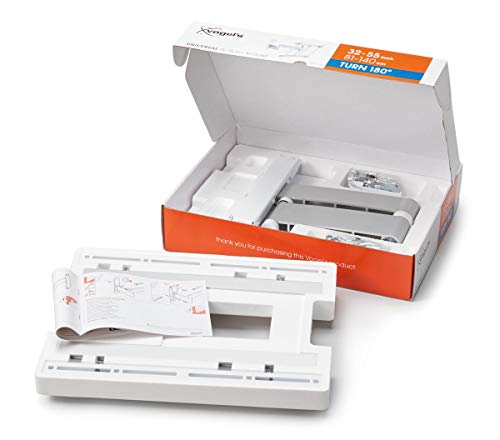 Vogel's Wall 3245W Blanco, Soporte de Pared para TV 32 - 55 Pulgadas, Inclinable y Giratorio 180º, Máx 20 kg y con Sistema Vesa Máx. 400X400