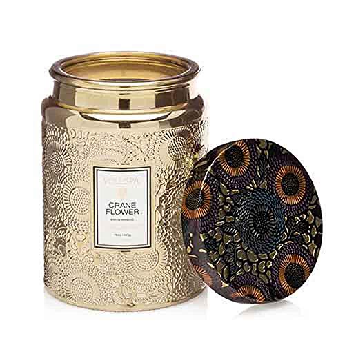 Voluspa Grulla Japonica edición limitada grande en tarro de cristal perfumado