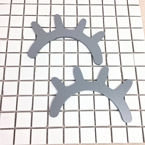 VORCOOL - Adhesivo decorativo para pared de habitación de bebé, diseño de pestañas de madera en 3D, color gris