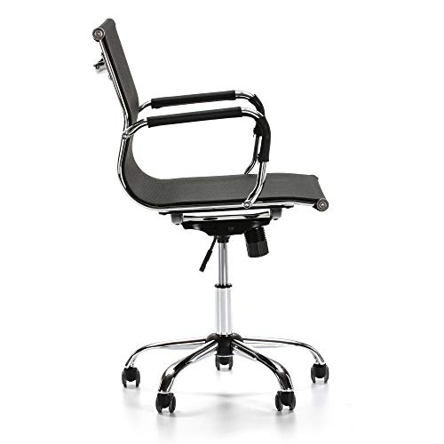 VS Venta-stock Sillón de Oficina Oxford reclinable, Tejido Transpirable, Silla ejecutiva con reposabrazos, Altura Ajustable, Diseño ergonómico