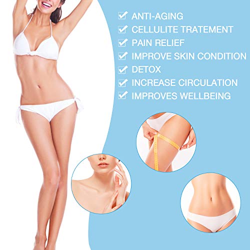 Vsadey Juego de 5pcs Ventosas, Ventosas de Masaje, Ventosas de Vacio de Succión con 5 Tamaños Diferentes, Ventosas para un Masaje profesional, Ventosa anticelulitica, Vasos para Ventosaterapia