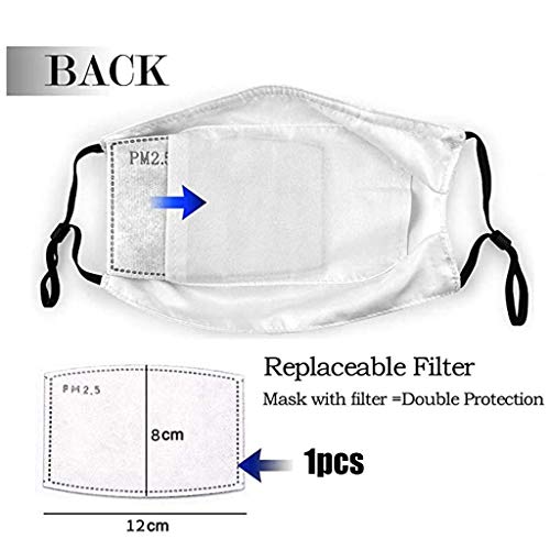 VTYOSQ Bandanas reutilizables de tela lavable impresa Unisex transpirable de algodón puro a prueba de viento multicapa para bicicleta al aire libre