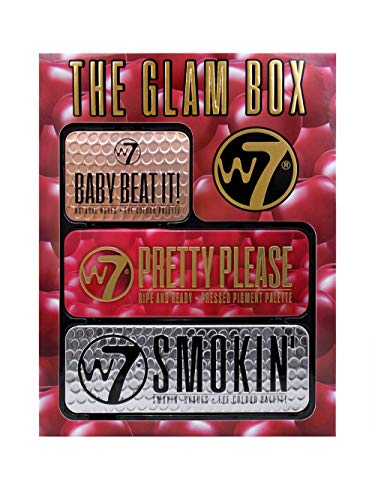W7 | Gift Set | The Beat It Glam Box Gift Set | Three Unique Eyeshadow Tins