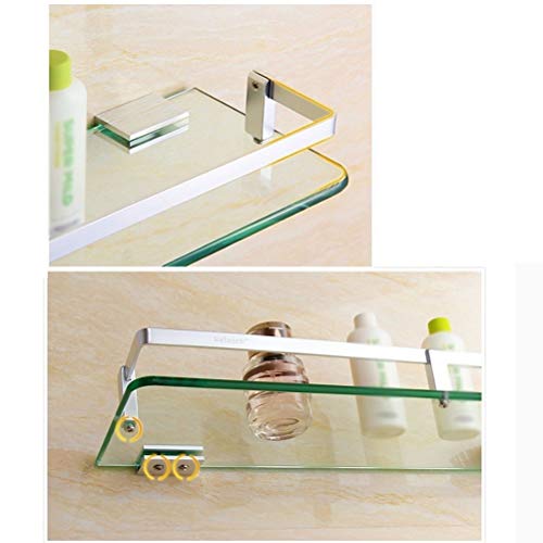 WANBAO Estante de Almacenamiento de baño, estantes de baño Carrito de Ducha montado en la Pared Canasta de baño Estante de Vidrio para estanteZwj-0986, 25cm