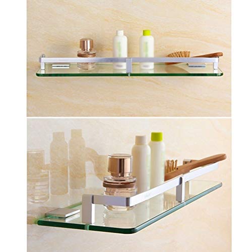 WANBAO Estante de Almacenamiento de baño, estantes de baño Carrito de Ducha montado en la Pared Canasta de baño Estante de Vidrio para estanteZwj-0986, 25cm