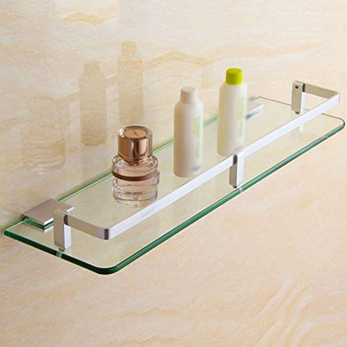 WANBAO Estante de Almacenamiento de baño, estantes de baño Carrito de Ducha montado en la Pared Canasta de baño Estante de Vidrio para estanteZwj-0986, 25cm