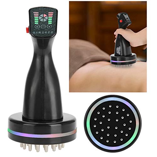 Wandisy Meridian Brush Dispositivo infrarrojo Bio Micro-eléctrico para raspar la Salud Cepillo Corporal Adelgazante para masajeador de Celulitis y Exfoliante linfático