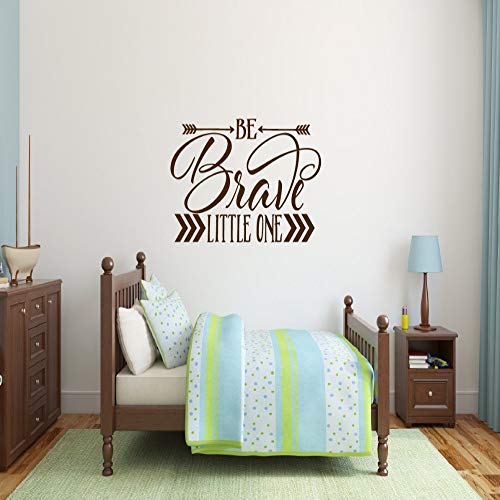 wanmeidp Cita Tatuajes de Pared Be Brave Small A Pegatinas de Pared Vinilo removible para habitación de niños Nursery Art Mural Personajes 42x77 cm