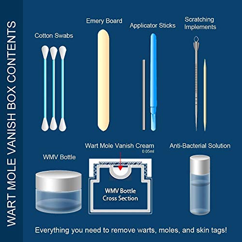 Wart & Mole Vanish - Kit Para Eliminar Verrugas Y Lunares - Elimina Las Verrugas Y Lunares De Forma Natural Y Eficaz - Kit Completo De Eliminación De Todo Tipo De Verrugas