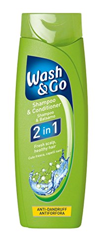 Wash & Go 2 en 1 Champú y Acondicionador Anticaspa, Paquete de 9