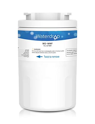 Waterdrop MWF Cartucho de Filtro de Agua para Nevera/frigorífico - General Electric GE SmartWater MWF MWFA MWFP GWF GWFA GWF01; Hotpoint HWF HWFA MWF MWFA; Sears/Kenmore 46-9991; 53-WF-07GE WF07 (1)