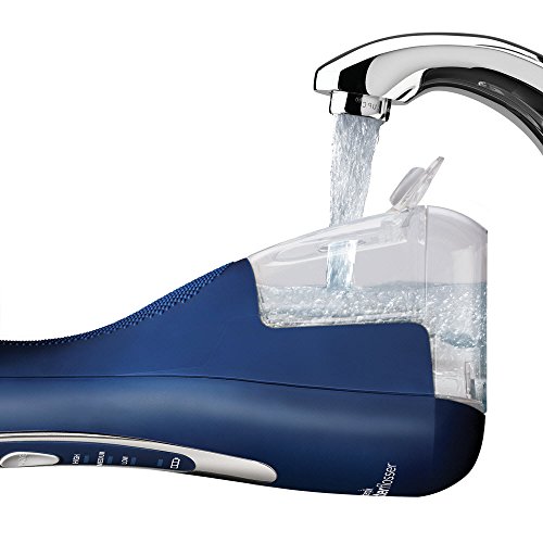 Waterpik WP-563EU Irrigador Bucal Recargable Irrigador Dental Portátil, Color Azul