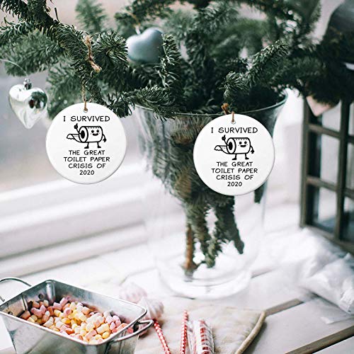 Watopi 2020 Adornos de Navidad lindos adornos colgantes para árbol de Navidad, decoración del hogar Amigos regalo vacaciones Santa Hat Decorats (1/5/10/20/30PC)