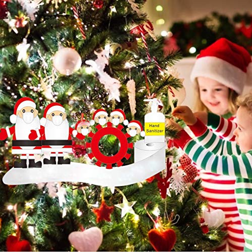 Watopi - Adorno familiar sobreviviente para árbol de Navidad 2020, decoración navideña personalizada, regalo creativo para la víspera de la familia, regalos de Navidad