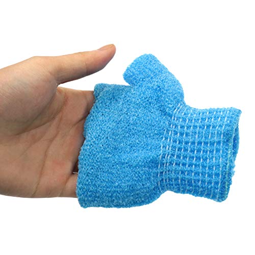 Waycreat - Guantes de baño para exfoliante corporal (4 pares)
