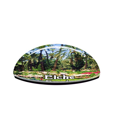 Weekino Palm Grove Elche España Imán de Nevera Cristal 3D Cristal Viaje de la Ciudad Recuerdo de Viaje de Viaje Regalo Fuerte Etiqueta Engomada del refrigerador