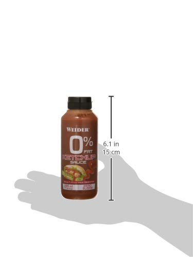 Weider Salsa Zero Ketchup. Salsa cero grasas. Cero azúcar. 265 ml
