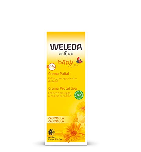 Weleda Calendula 75ml - baby creams (Soothing, Water (Aqua), Prunus Amygdalus Dulcis (Sweet Almond) Oil, Sesamum Indicum (Sesame) Seed Oil, Zinc Ox, Apply to the whole nappy area after careful cleaning.)
