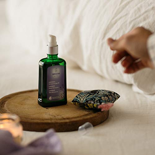 Weleda Lavender Relaxing - aceites corporales (Hydrating, Botella, Prunus Amygdalus Dulcis (Sweet Almond) Oil, Sesamum Indicum (Sesame) Seed Oil, Lavandula Angustifoli, Apply a few drops and massage into slightly damp, clean skin after bath or shower. For