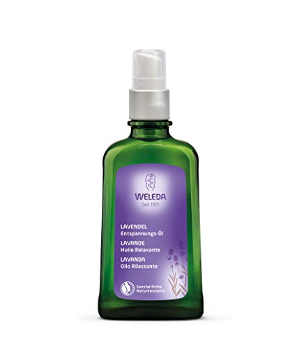 Weleda Lavender Relaxing - aceites corporales (Hydrating, Botella, Prunus Amygdalus Dulcis (Sweet Almond) Oil, Sesamum Indicum (Sesame) Seed Oil, Lavandula Angustifoli, Apply a few drops and massage into slightly damp, clean skin after bath or shower. For