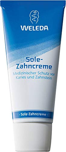 WELEDA - Pasta de Dientes Salina - Protege el Cordón Oral - Limpia suavemente y con cuidado - Estimula la autolimpieza - Con menta - Certificado de Natrue - 75 ml