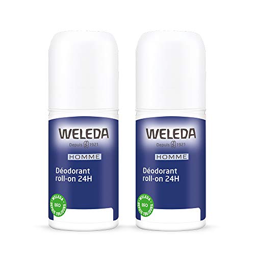 Weleda Roll-on 24H - Desodorante para hombre (2 unidades de 50 ml)