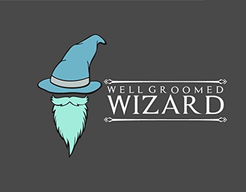 Well Groomed Wizard Peine Barba Clásico de Madera Anti Estática para la Barba, el Bigote y el del Pelo | Utilizar con Aceites, Bálsamos y Cera