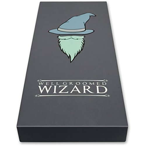 Well Groomed Wizard Peine Barba Clásico de Madera Anti Estática para la Barba, el Bigote y el del Pelo | Utilizar con Aceites, Bálsamos y Cera