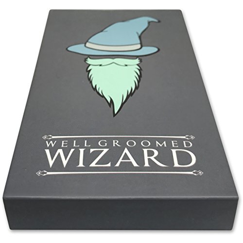 Well Groomed Wizard Peine de la Barba Plegable Sandalo, de Madera, Anti Estática Bigote y Peine del pelo, uso con Aceites Bálsamos y cera