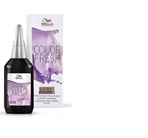 Wella Tinte Color Fresh 10/81-2 Recipientes de 75 ml - Total: 150 ml