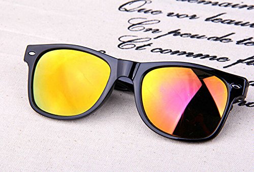 Westeng Gafas de Sol Hombre Mujer Unisex Polarizadas Prevención UV Forma de Rana (Rojo)