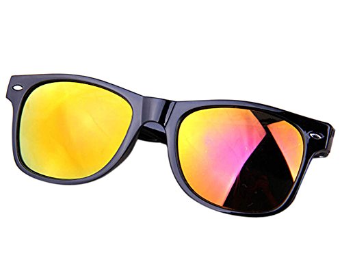 Westeng Gafas de Sol Hombre Mujer Unisex Polarizadas Prevención UV Forma de Rana (Rojo)