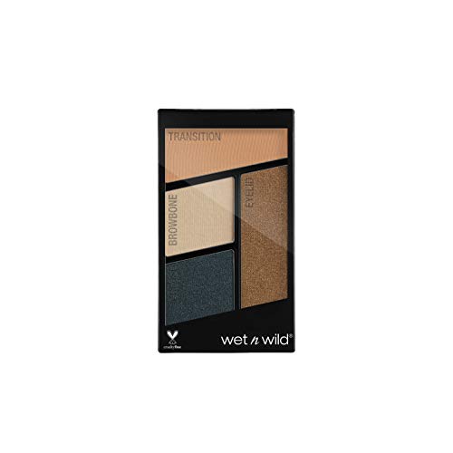 Wet n Wild Color Icon Eyeshadow Quads (Hooked on Vinyl) – Paleta de Sombras de ojos - 4 colores mate y brillo