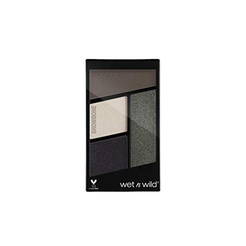 Wet n Wild Color Icon Eyeshadow Quads (Lights Out) – Paleta de Sombras de ojos - 4 colores mate y brillo