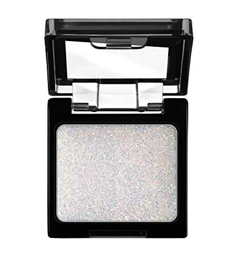 Wet n Wild - Color Icon Glitter Eyeshadow Single - Sombra de Ojos Brillante con una Fórmula Hidratante y Textura Sedosa, Glitter Maquillaje Profesional - Vegan - Color Blanco