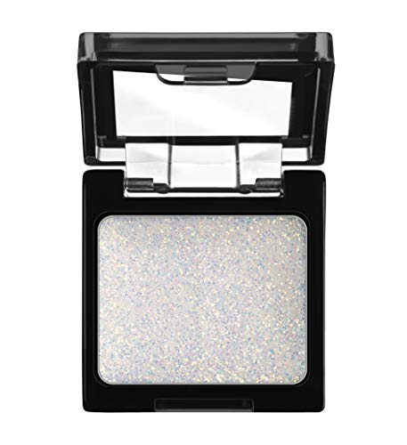 Wet n Wild - Color Icon Glitter Eyeshadow Single - Sombra de Ojos Brillante con una Fórmula Hidratante y Textura Sedosa, Glitter Maquillaje Profesional - Vegan - Color Blanco