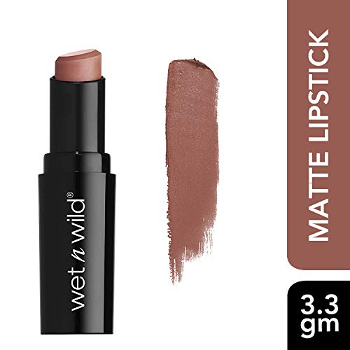 Wet n Wild MegaLast Lip Color (Never Nude)– Barra de Labios de Larga Duración - acabado Cremoso y Semi-Mate – 1 unidad