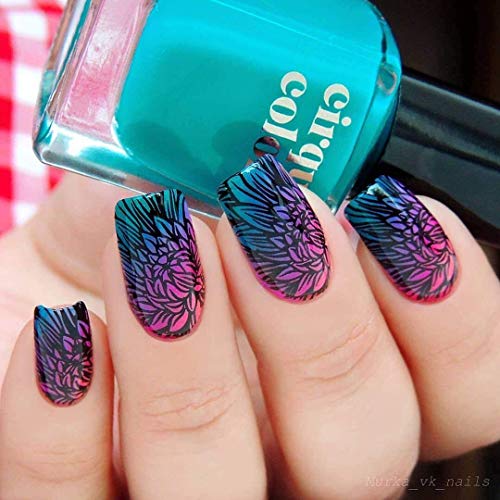 Whats Up Nails - B005 Nature's Beauty Garden Stamping Plate for Nail Art Design