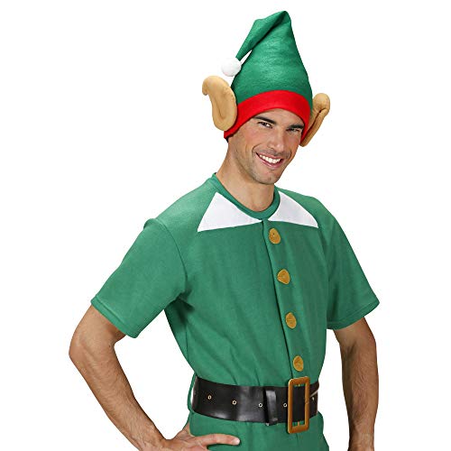 WIDMANN S.R.L. Santas Little Helper Elf s con Orejas de Navidad temáticas Sombreros Gorras Y Sombreros para Disfraces Accesorios , color/modelo surtido
